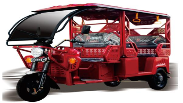 Passenger electric three-wheeler Tuktuk (4/6 seats) - Imagem 4